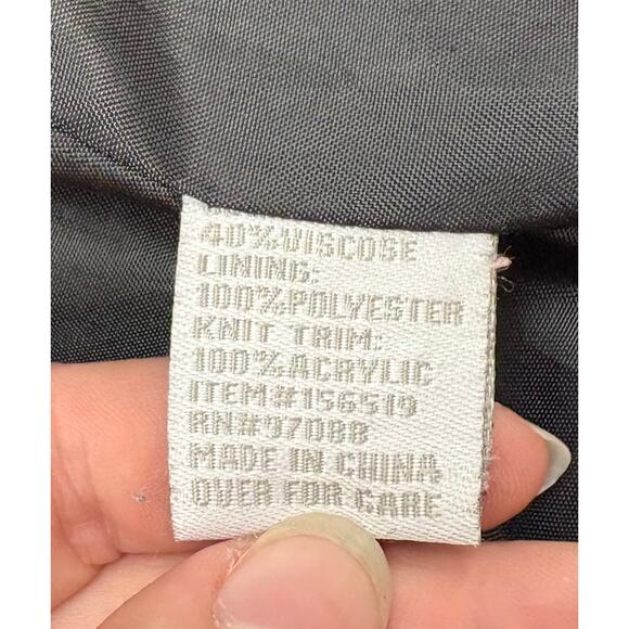 Y2K dELiA*s Peacoat Wool Blend Magenta Zip Up and Toggle Closure Coat Size M - Picture 11 of 11